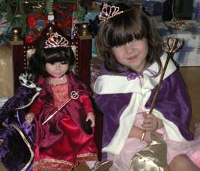 Princess Katrina and her new Alissa, Xmas 2001