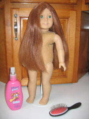 restoring american girl doll hair
